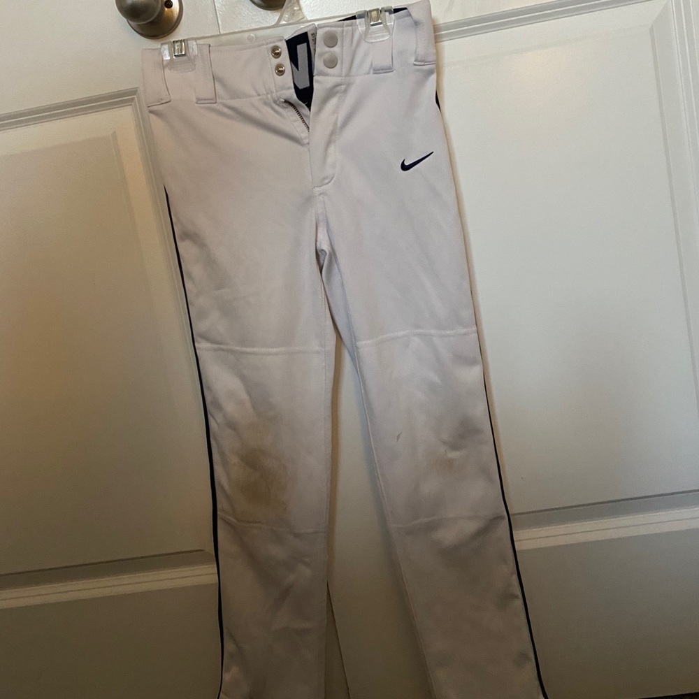 Nike Boys Dri Fit white baseball pants Size Sm